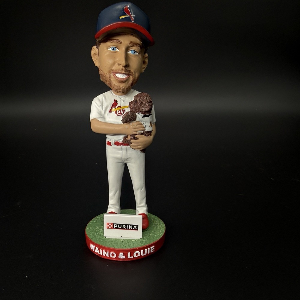 St. Louis Cardinals Adam Wainwright & Louie Purina Bobblehead